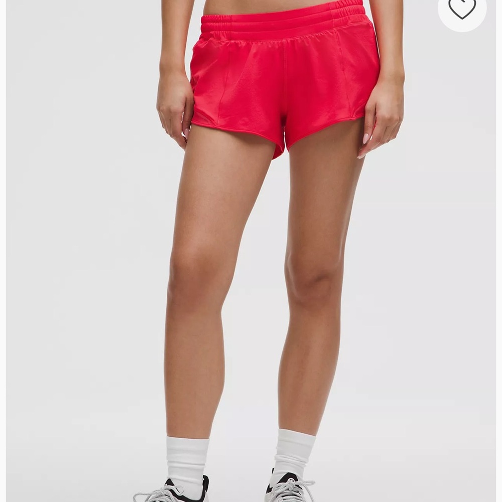 Women's Red LuLu Lemon shorts